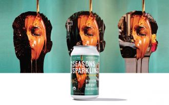 Basil Kincaid and Kennedy Yanko design cans for Seasons Sparkling