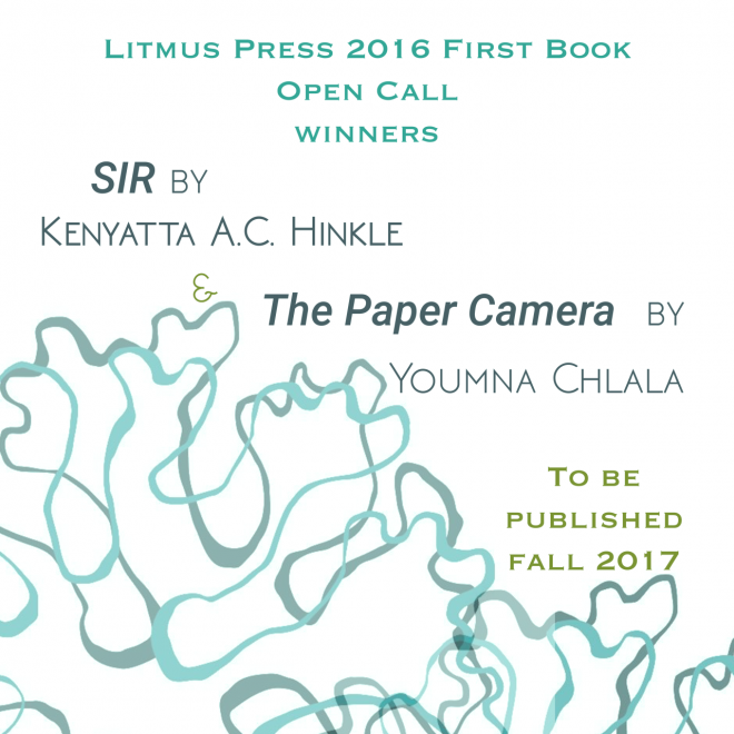 Kenyatta A.C. Hinkle's book SIR to be published by Litmus Press